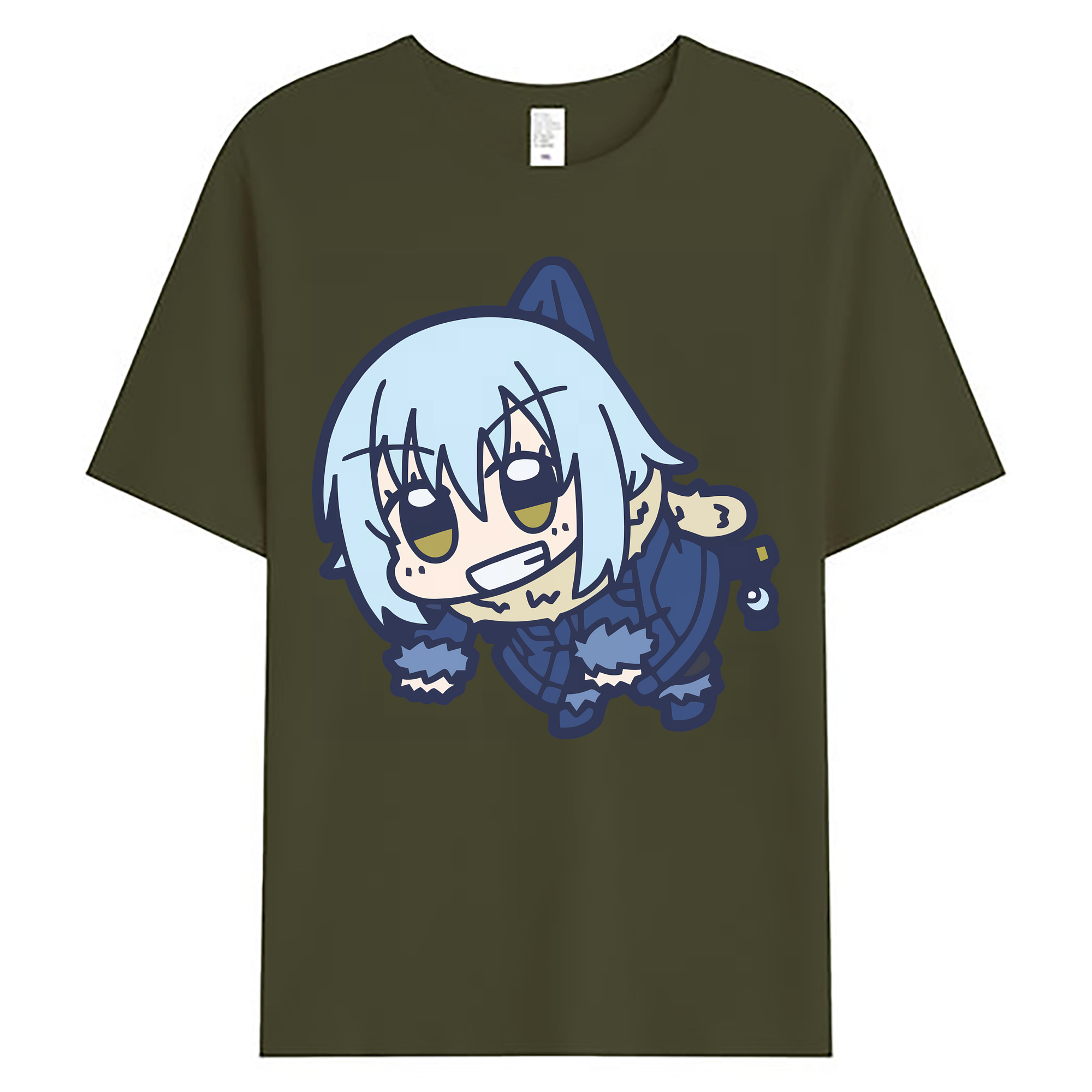 （画像用） 転スラ Regarding Reincarnated to Slime 綿100％ メンズ半袖Tシャツ｜肌触りやわらか＆通気性
